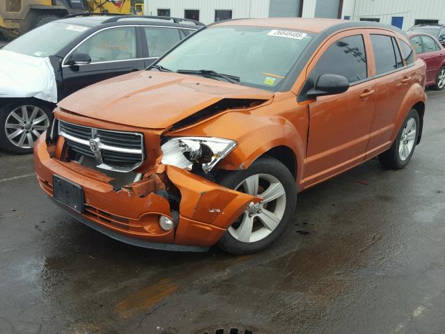 1B3CB3HA9BD107342 - 2011 DODGE CALIBER MA ORANGE photo 2