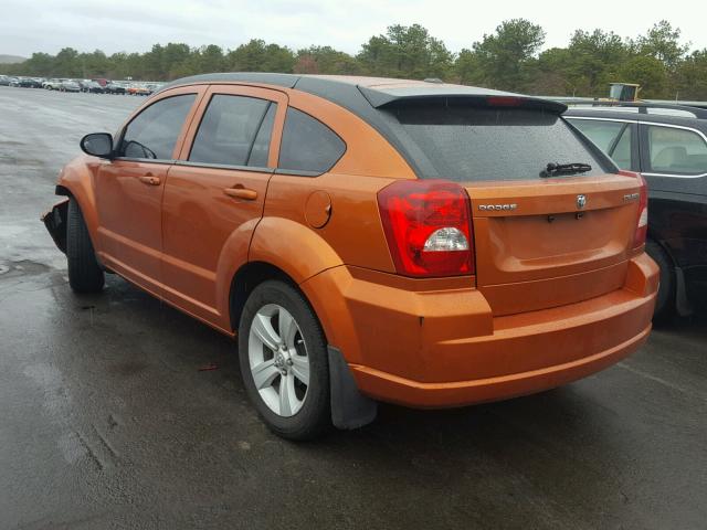 1B3CB3HA9BD107342 - 2011 DODGE CALIBER MA ORANGE photo 3