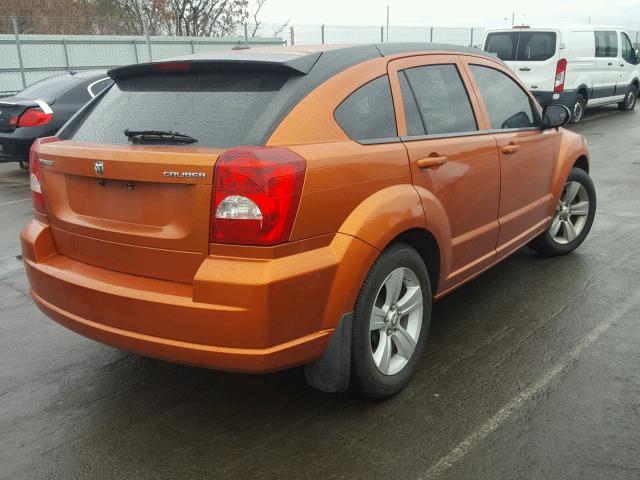 1B3CB3HA9BD107342 - 2011 DODGE CALIBER MA ORANGE photo 4