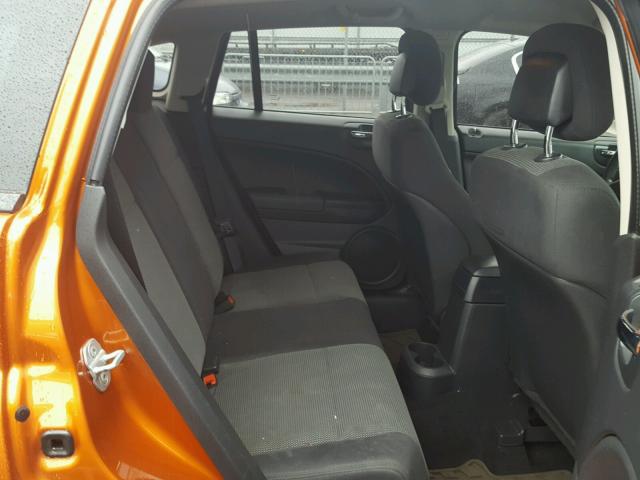 1B3CB3HA9BD107342 - 2011 DODGE CALIBER MA ORANGE photo 6