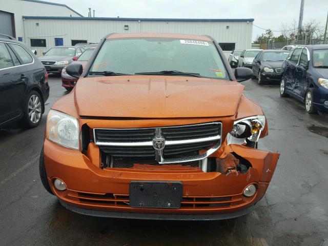 1B3CB3HA9BD107342 - 2011 DODGE CALIBER MA ORANGE photo 9