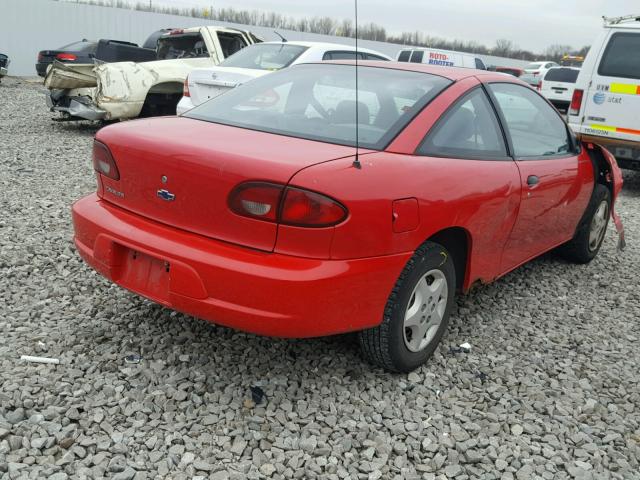 1G1JC1241Y7185785 - 2000 CHEVROLET CAVALIER RED photo 4