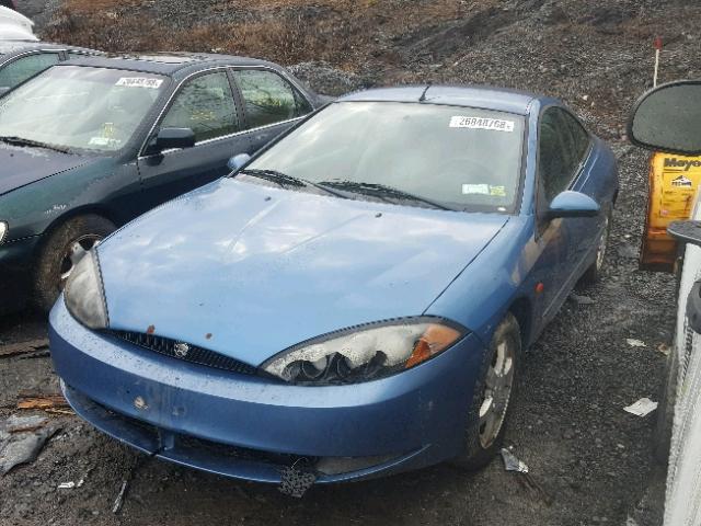 1ZWFT61L3Y5640949 - 2000 MERCURY COUGAR V6 BLUE photo 2