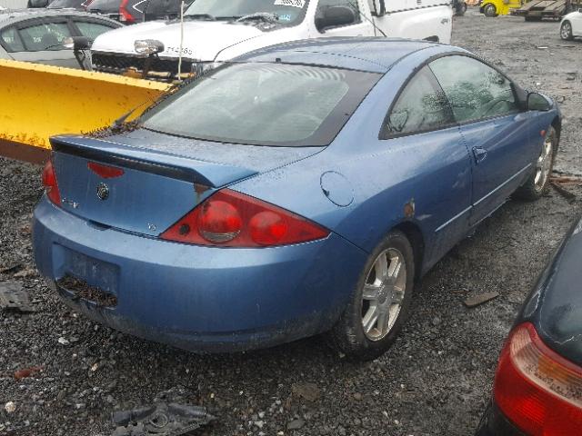 1ZWFT61L3Y5640949 - 2000 MERCURY COUGAR V6 BLUE photo 4