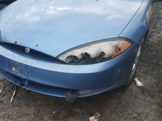 1ZWFT61L3Y5640949 - 2000 MERCURY COUGAR V6 BLUE photo 9