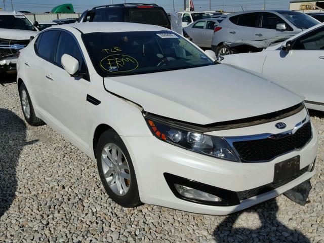 KNAGM4A73D5351285 - 2013 KIA OPTIMA LX WHITE photo 1