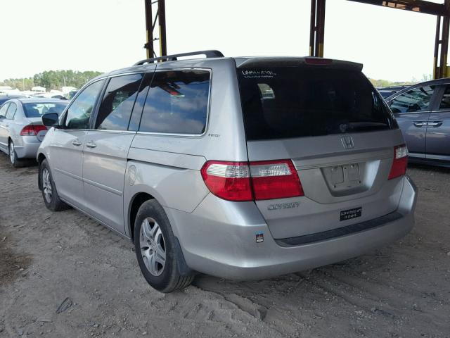 5FNRL38477B084742 - 2007 HONDA ODYSSEY EX SILVER photo 3