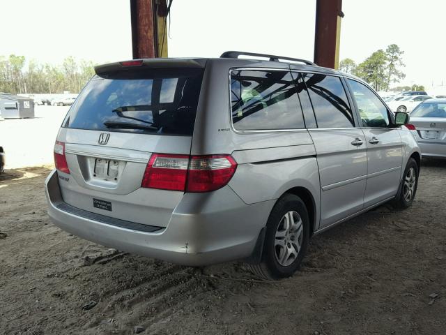 5FNRL38477B084742 - 2007 HONDA ODYSSEY EX SILVER photo 4