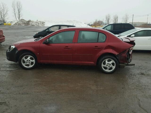 1G2AL55F487310200 - 2008 PONTIAC G5 SE RED photo 9