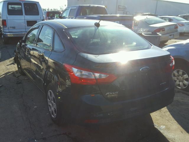 1FADP3E24EL448827 - 2014 FORD FOCUS S BLACK photo 3