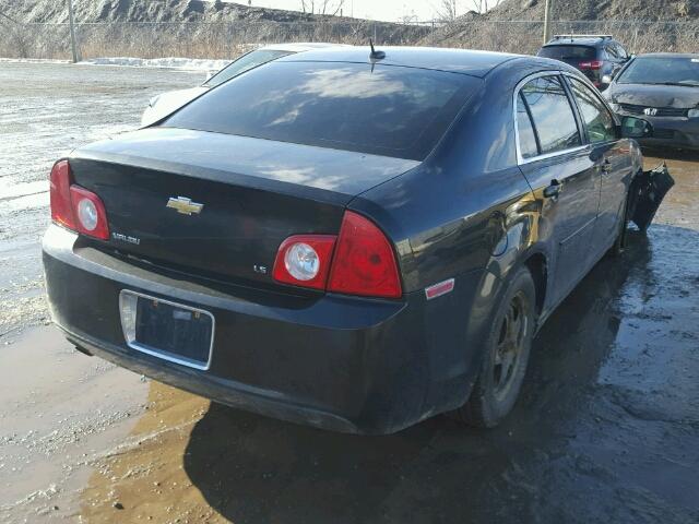 1G1ZG57B794217289 - 2009 CHEVROLET MALIBU LS შავი ფოტო 4