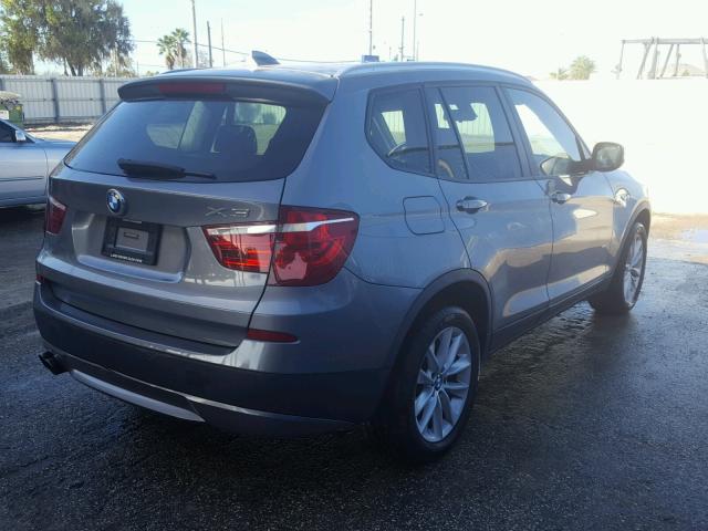 5UXWX9C51D0A08908 - 2013 BMW X3 XDRIVE2 Серый фото 4