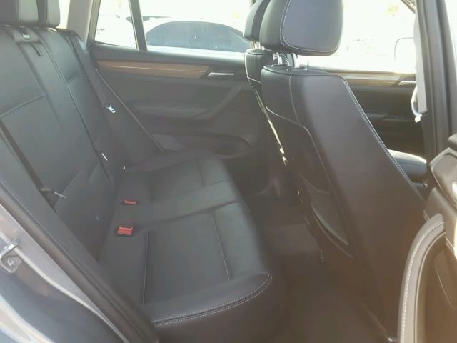 5UXWX9C51D0A08908 - 2013 BMW X3 XDRIVE2 Серый фото 6