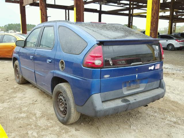 3G7DA03E04S519066 - 2004 PONTIAC AZTEK BLUE photo 3