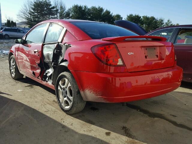 1G8AW12F54Z138087 - 2004 SATURN ION LEVEL RED photo 3