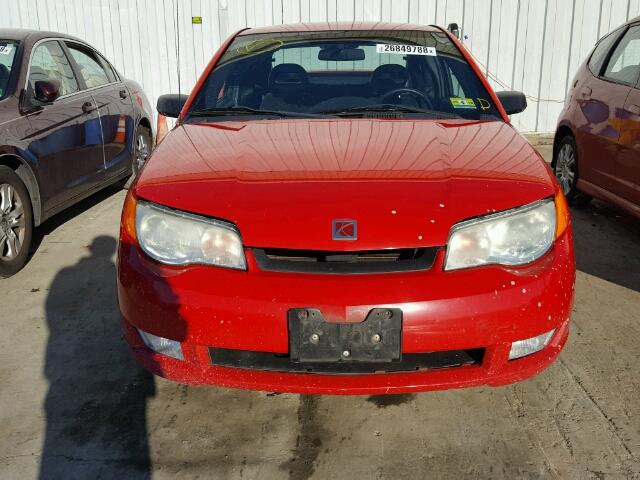1G8AW12F54Z138087 - 2004 SATURN ION LEVEL RED photo 9