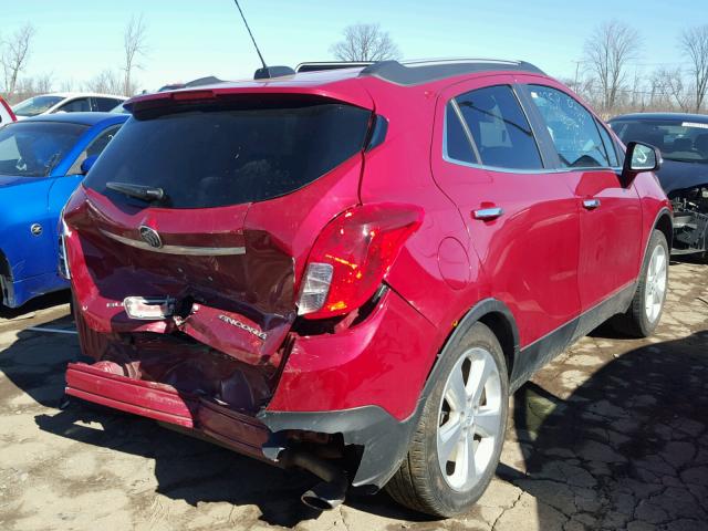 KL4CJASB3GB595983 - 2016 BUICK ENCORE RED photo 4