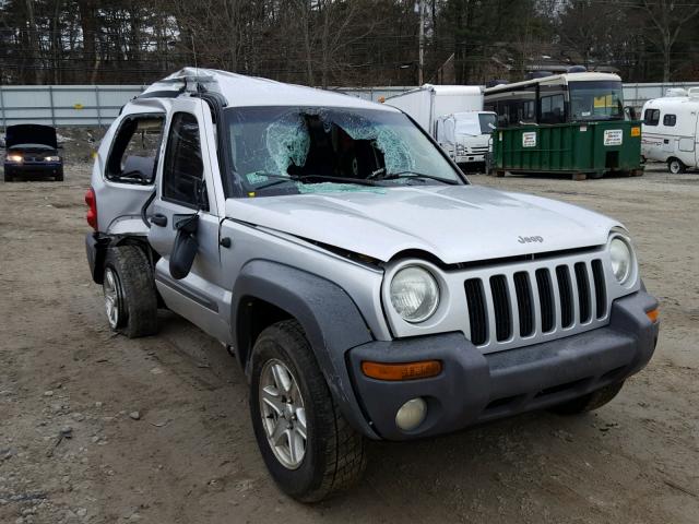 1J4GL48K93W508840 - 2003 JEEP LIBERTY SP SILVER photo 1