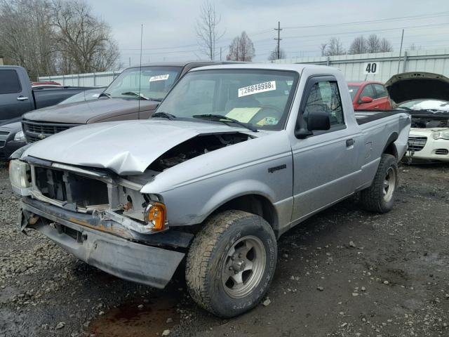 1FTYR10D55PA36816 - 2005 FORD RANGER SILVER photo 2