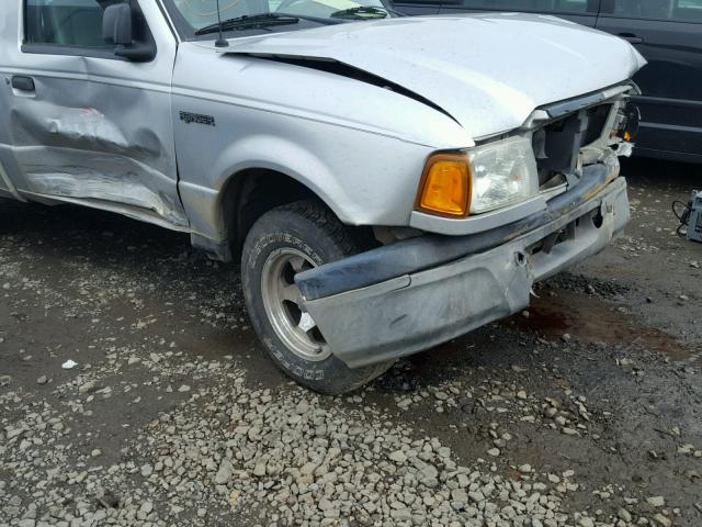 1FTYR10D55PA36816 - 2005 FORD RANGER SILVER photo 9