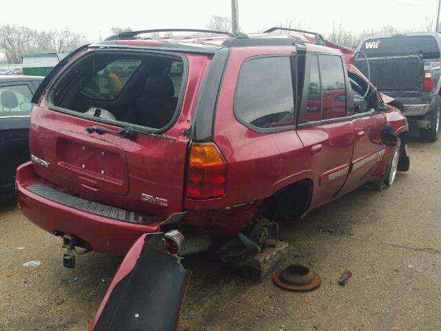 1GKDT13S242178177 - 2004 GMC ENVOY RED photo 4