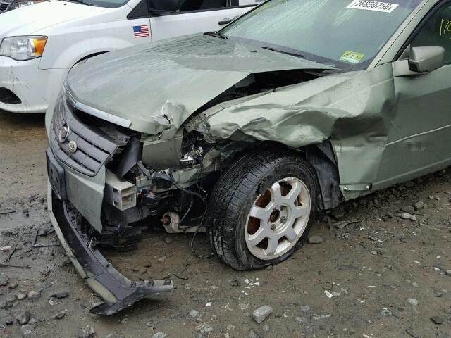 1G6DM577040144551 - 2004 CADILLAC CTS GREEN photo 10