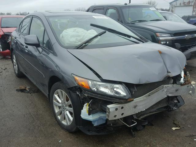 19XFB2F9XCE310061 - 2012 HONDA CIVIC EXL GRAY photo 1