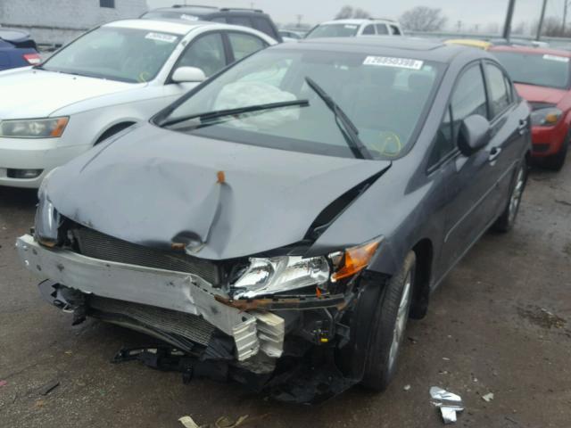 19XFB2F9XCE310061 - 2012 HONDA CIVIC EXL GRAY photo 2