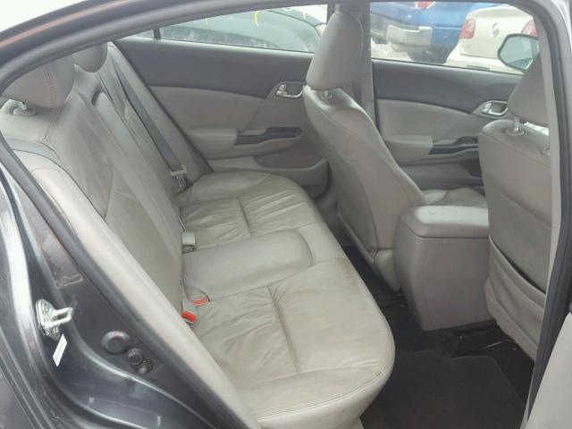 19XFB2F9XCE310061 - 2012 HONDA CIVIC EXL GRAY photo 6