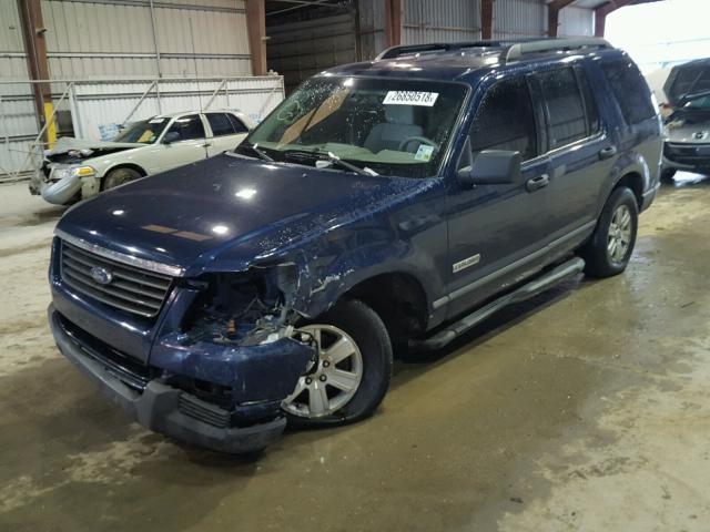 1FMEU72EX6ZA04553 - 2006 FORD EXPLORER X BLUE photo 2