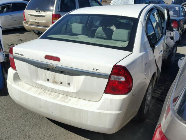 1G1ZT51F26F203842 - 2006 CHEVROLET MALIBU LT WHITE photo 4