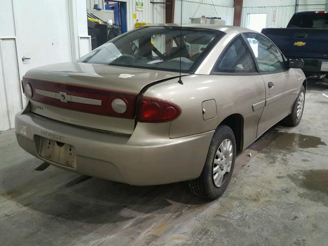 1G1JC12F237150389 - 2003 CHEVROLET CAVALIER TAN photo 4