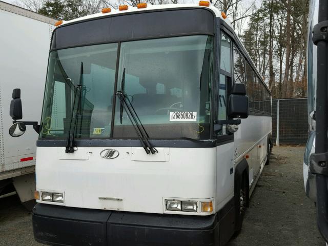 1M8PDMPA53P055856 - 2003 MOTOR COACH INDUSTRIES TRANSIT BU WHITE photo 2