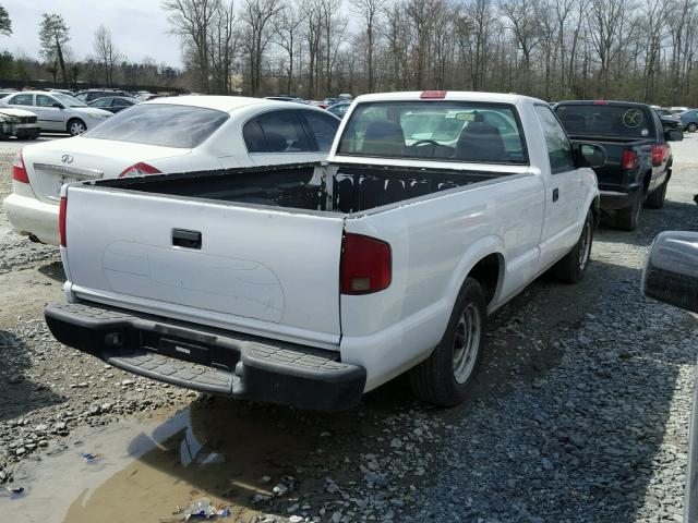 1GCCS14H638108447 - 2003 CHEVROLET S TRUCK S1 WHITE photo 4