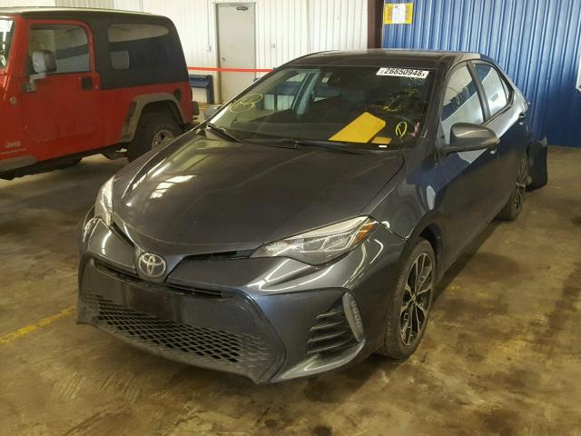 5YFBURHE1HP656369 - 2017 TOYOTA COROLLA L GRAY photo 2