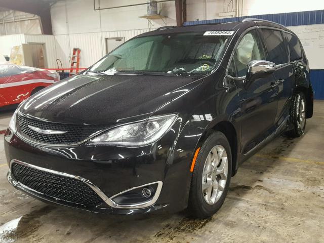 2C4RC1GG2JR185733 - 2018 CHRYSLER PACIFICA L BLACK photo 2