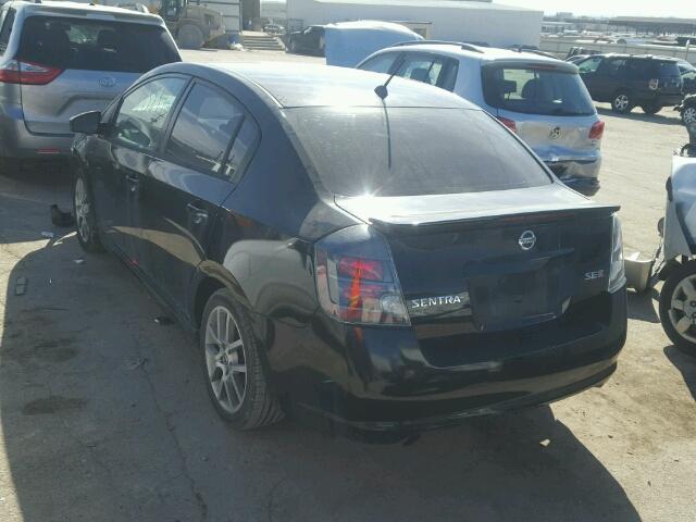 3N1CB61E67L686761 - 2007 NISSAN SENTRA SE- BLACK photo 3