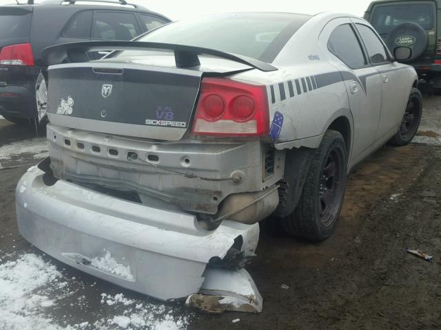 2B3AA4CT3AH234758 - 2010 DODGE CHARGER SILVER photo 4