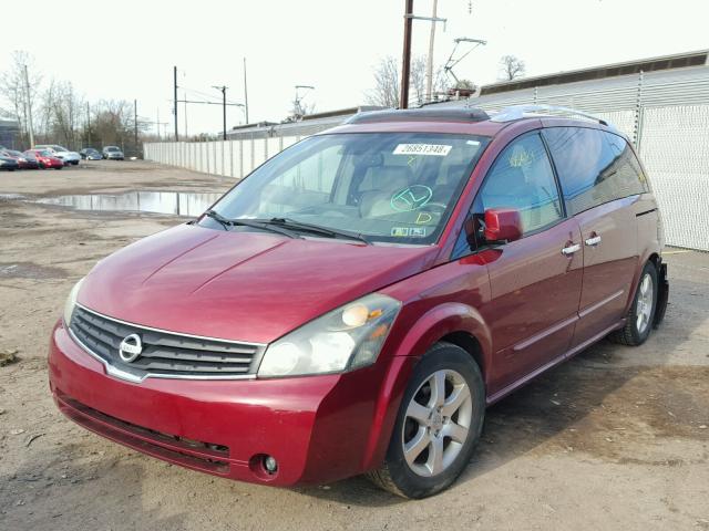 5N1BV28U37N139898 - 2007 NISSAN QUEST S RED photo 2