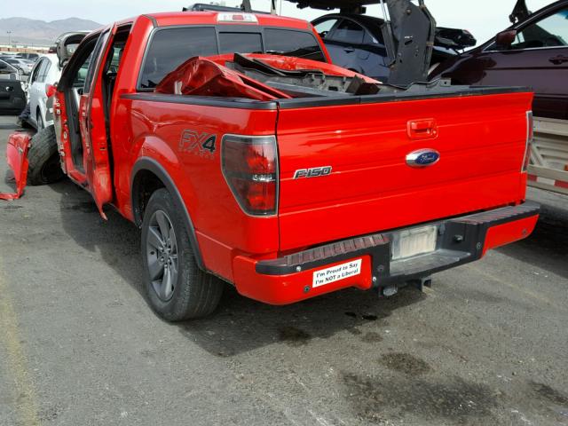 1FTFW1ET3EFA68556 - 2014 FORD F150 SUPER RED photo 3