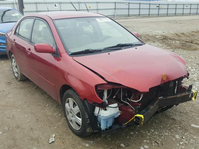 1NXBR32E16Z714080 - 2006 TOYOTA COROLLA CE RED photo 1