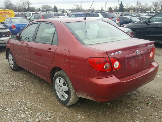 1NXBR32E16Z714080 - 2006 TOYOTA COROLLA CE RED photo 3