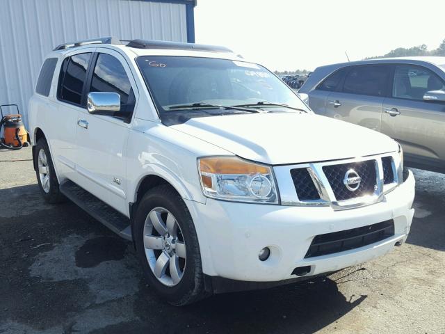 5N1BA08DX8N629854 - 2008 NISSAN ARMADA SE WHITE photo 1