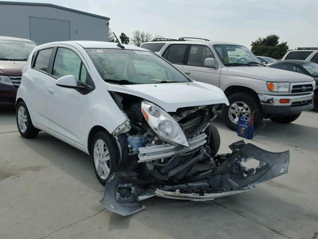 KL8CD6S91EC407341 - 2014 CHEVROLET SPARK 1LT WHITE photo 1