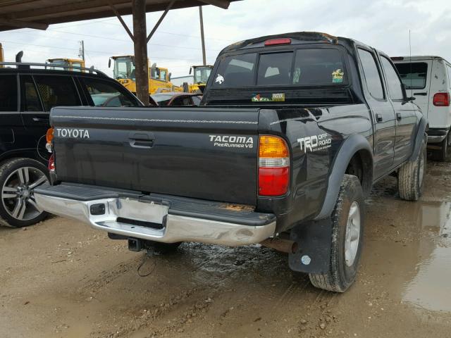 5TEGN92N23Z239969 - 2003 TOYOTA TACOMA DOU BLACK photo 4