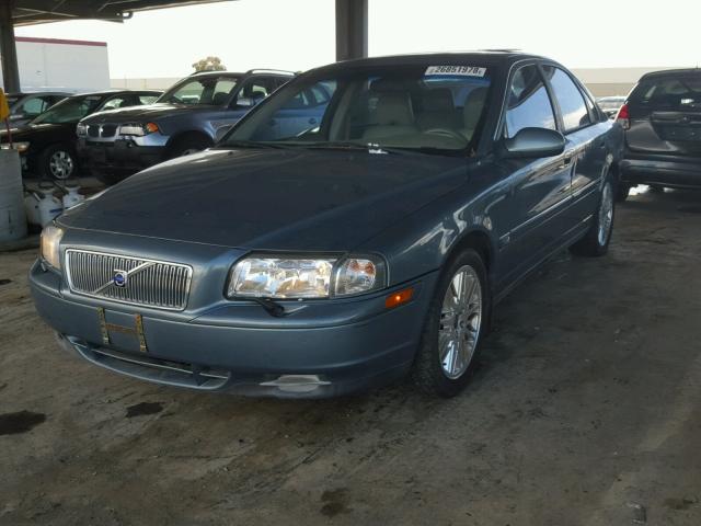 YV1TS92D121260927 - 2002 VOLVO S80 GREEN photo 2