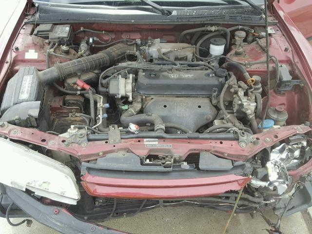 1HGCD552XRA012870 - 1994 HONDA ACCORD DX RED photo 7