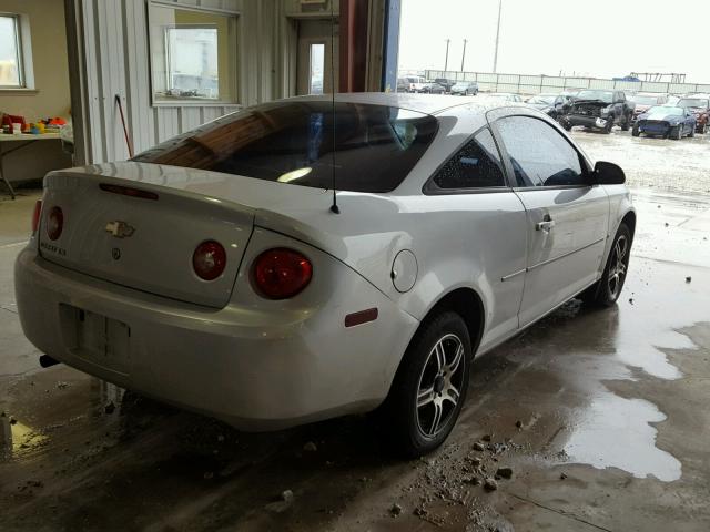 1G1AK18F477393573 - 2007 CHEVROLET COBALT LS SILVER photo 4