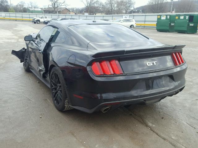 1FA6P8CF0H5262853 - 2017 FORD MUSTANG GT BLACK photo 3