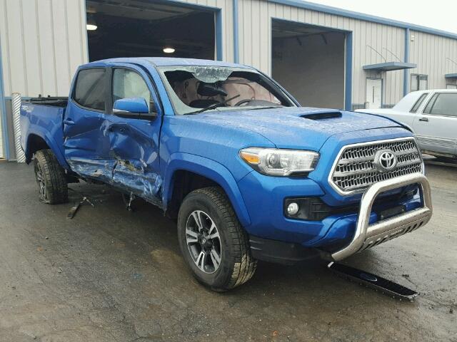 5TFCZ5AN0HX090022 - 2017 TOYOTA TACOMA DOU BLUE photo 1